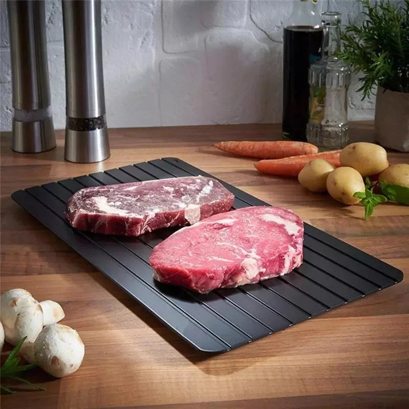 Aluminum Alloy Quick Defrosting Tray for Meat, Fish and Food