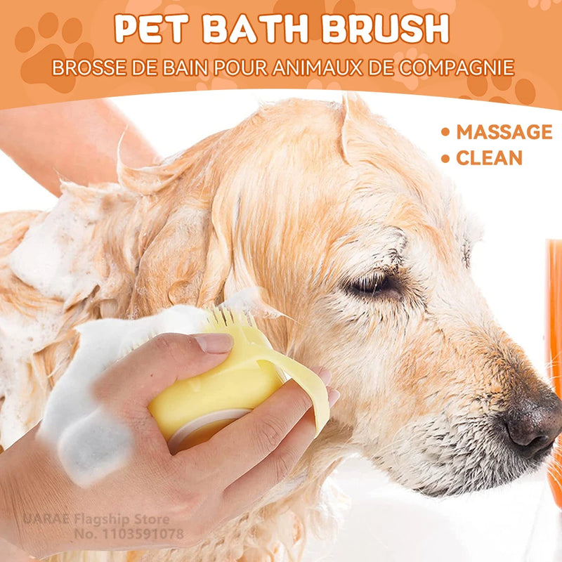 Escova de Banho Massageadora para Pets