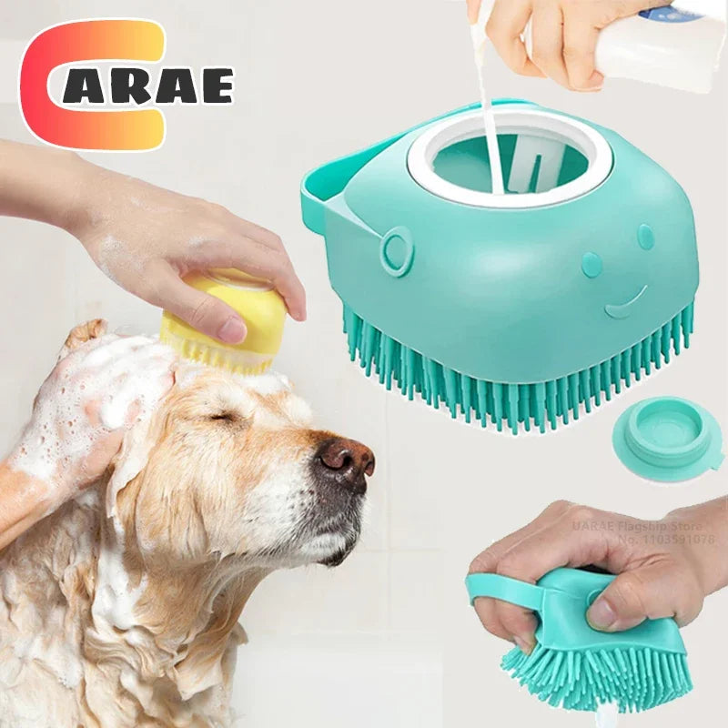 Escova de Banho Massageadora para Pets