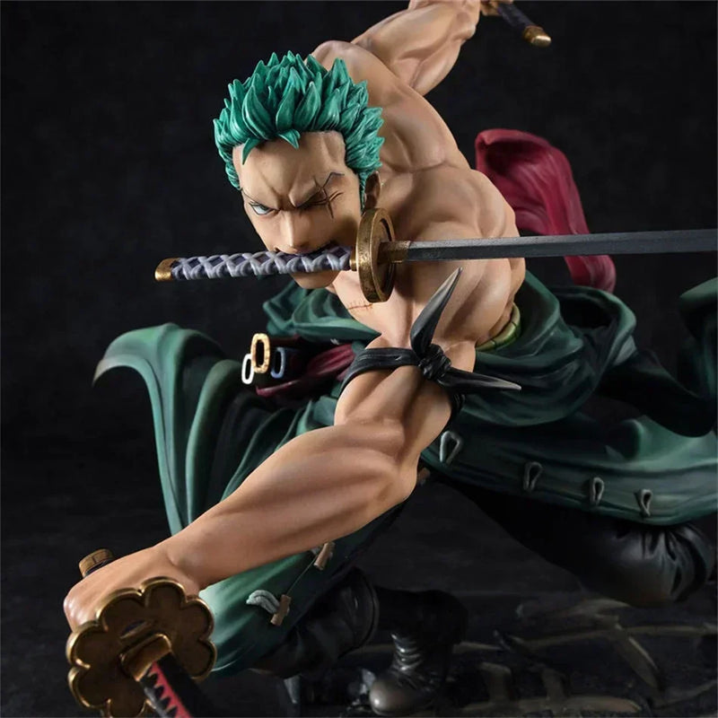 Estátua Zoro 3 espadas - One Piece